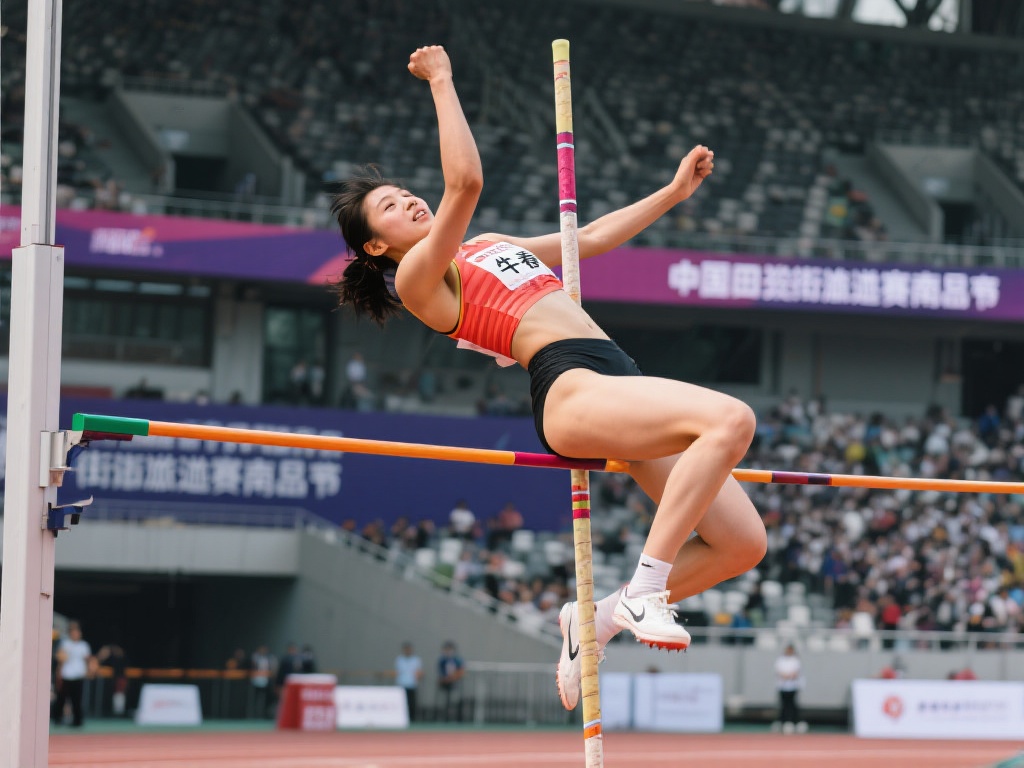 牛春格勇夺南京站中国田径街头巡回赛女子撑竿跳金牌 在竞技体育的舞台上,每一次突破都令人振奋